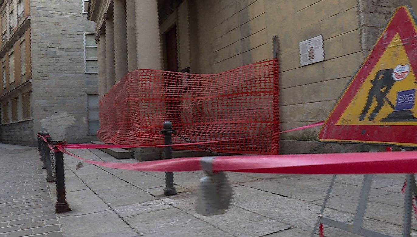 Chiesa di Sant’Eusebio, lavori di messa in sicurezza dopo la caduta di calcinacci
