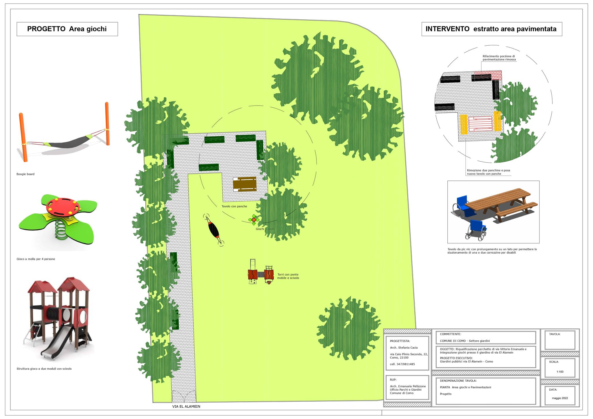 Giardini pubblici di Como, al via la riqualificazione di via El Alamein