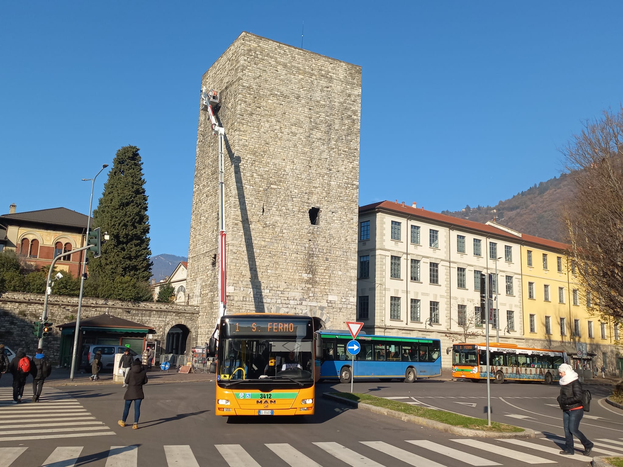 Torri e mura comasche, al via i controlli su Porta Torre