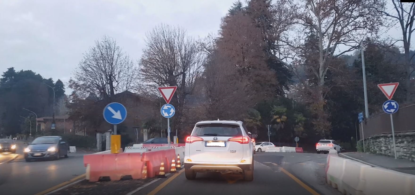 Rotatoria di Villa Olmo, a gennaio riparte il cantiere