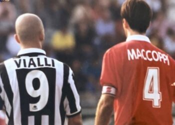 La foto con cui l'ex difensore azzurro Stefano Maccoppi ha voluto ricordare Gianluca Vialli