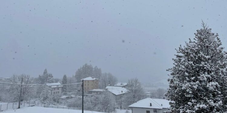 La neve questa mattina in Valle Intelvi