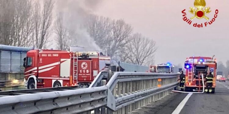 Sulla A34 vicino a Trieste