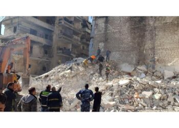 Edificio distrutto presso centro culturale iraniano