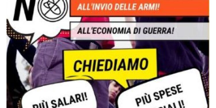 Cub chiede avvio trattative internazionali e blocco invio armi