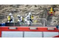 Intervento dei vigili del fuoco e sul posto la polizia stradale