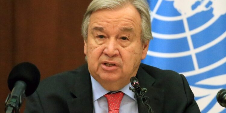 Lo ha detto il segretario generale dell'Onu Guterres