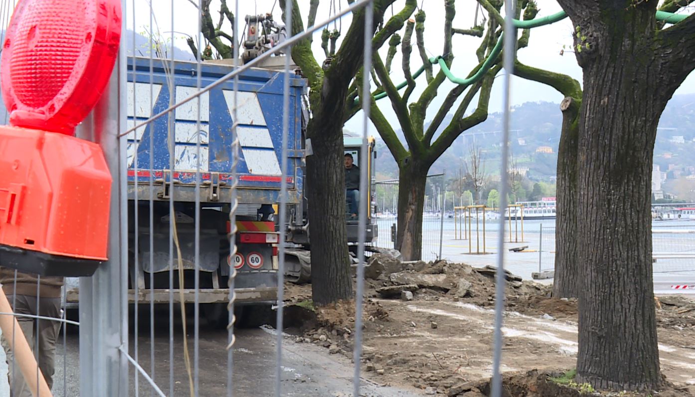 Lavori sul lungolago e sulla Lariana, altra settimana a rischio caos. Patto tra i sindaci di Como, Blevio e Torno