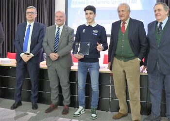 la premiazione di 
 Marco Butti, campione sociale 2021 e 2022