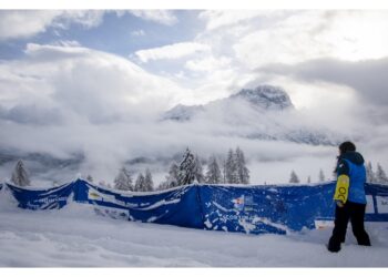 Imbiancata anche Cortina