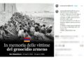 Tra il 1915-1919 vennero uccise un milione e mezzo di persone