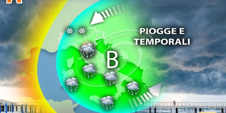 Temperature più basse rispetto alla media del periodo