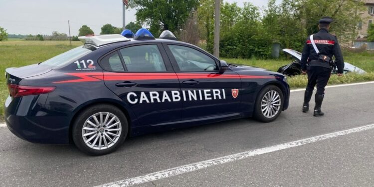 L'incidente stamattina a Cadelbosco Sopra