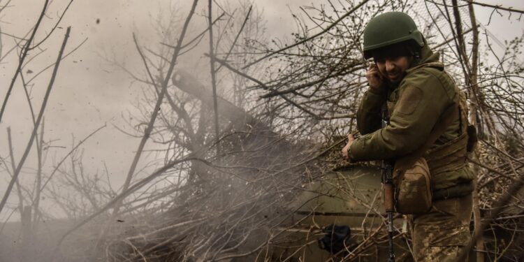 Azione di una squadra d'assalto in roccaforte ucraina