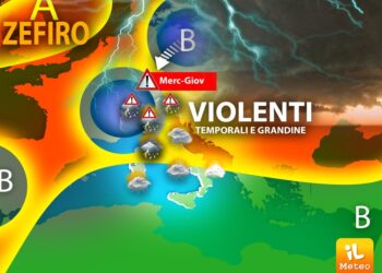 Forti piogge su tutto il Nord e sull'Emilia Romagna