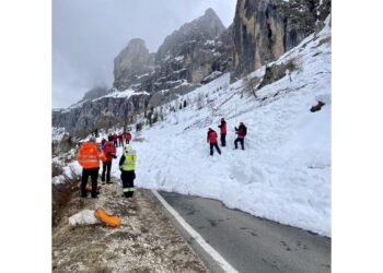 Il cono della slavina è stato controllato con le sonde