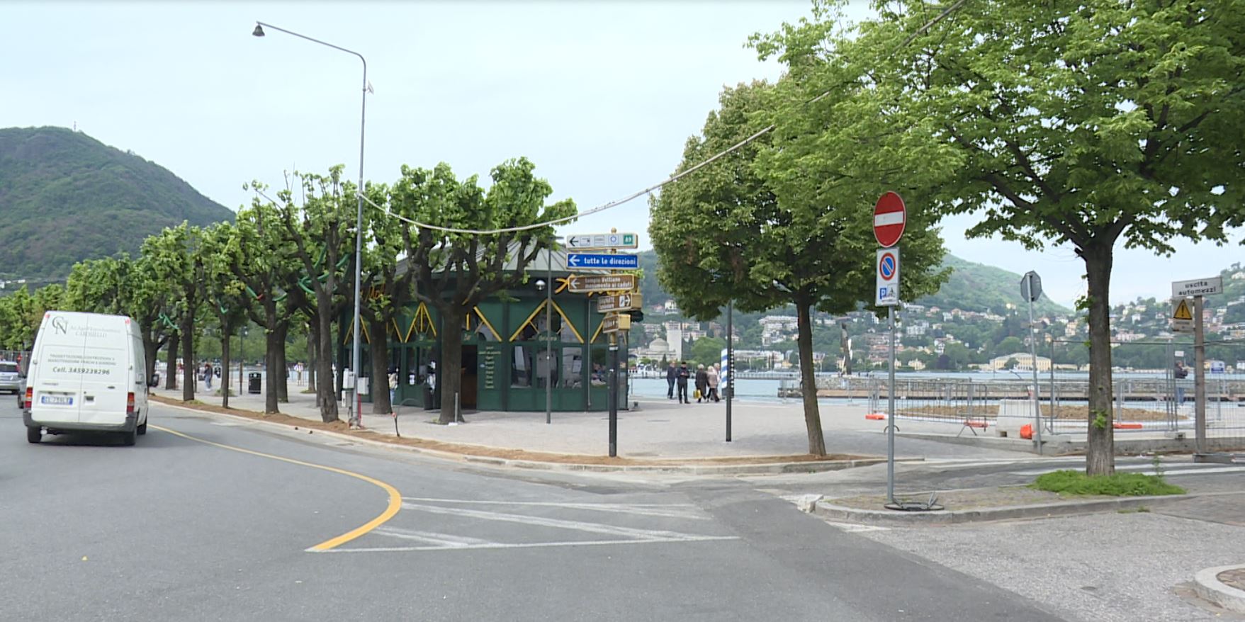 Como, cantiere paratie e lungolago. A fine mese l’apertura della passeggiata fino a piazza Cavour