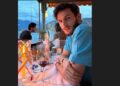 L'attaccante del Napoli sul Lago di Como (foto da Instagram)
