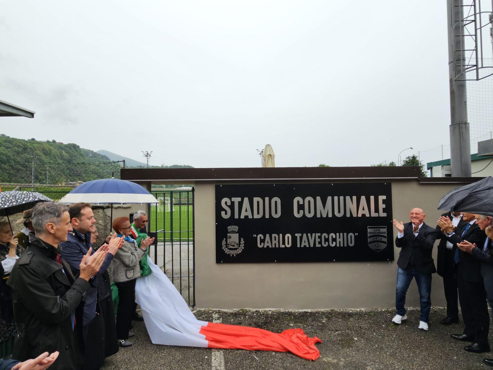 “Stadio comunale Carlo Tavecchio”, oggi a Ponte Lambro la cerimonia di intitolazione