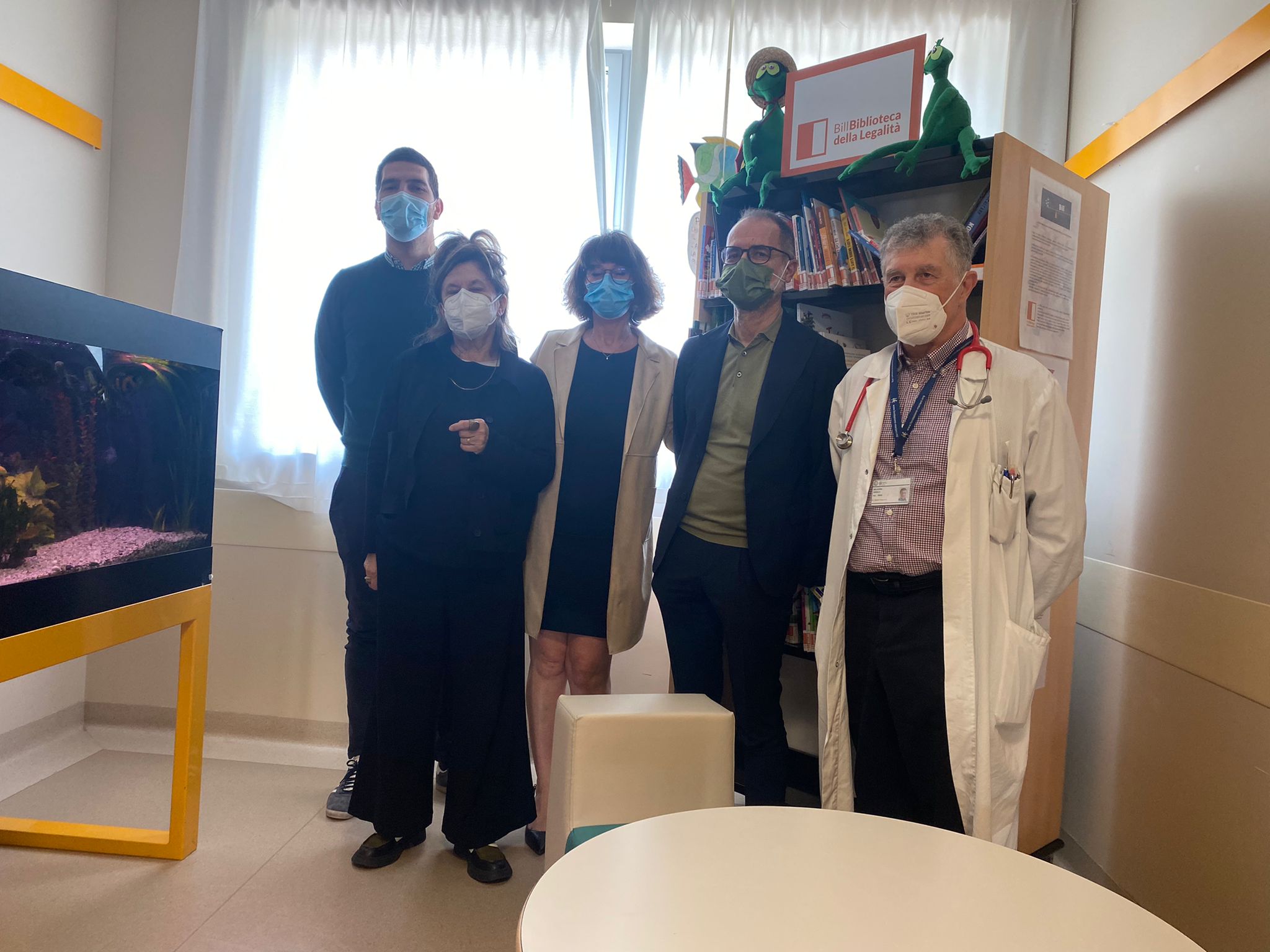 Da oggi all’ospedale Sant’Anna c’è una “Biblioteca della Legalità”