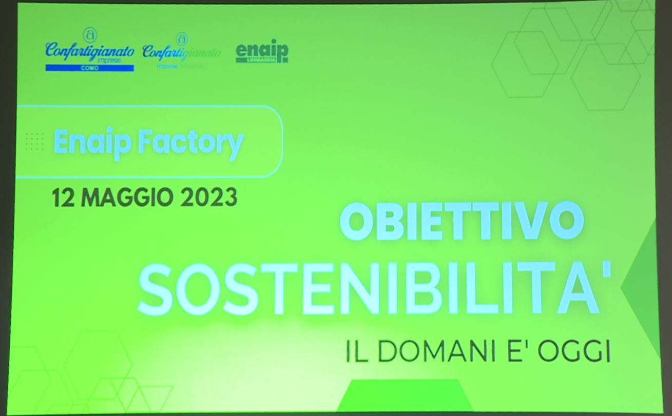 “Obiettivo sostenibilità: il domani è oggi”. L’evento di Confartigianato Como e Enaip Cantù