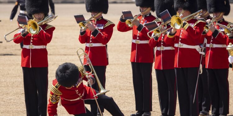 Mentre il principe William stava passando in rassegna i militari