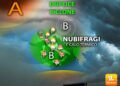 Previsti nubifragi e calo termico