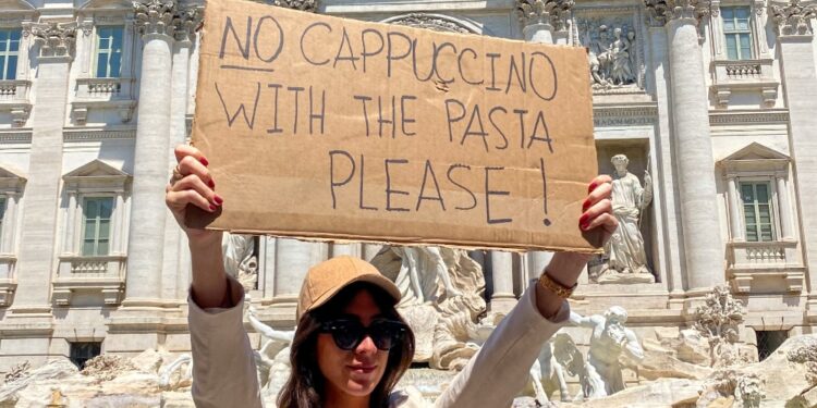 'No al cappuccino con gli spaghetti'