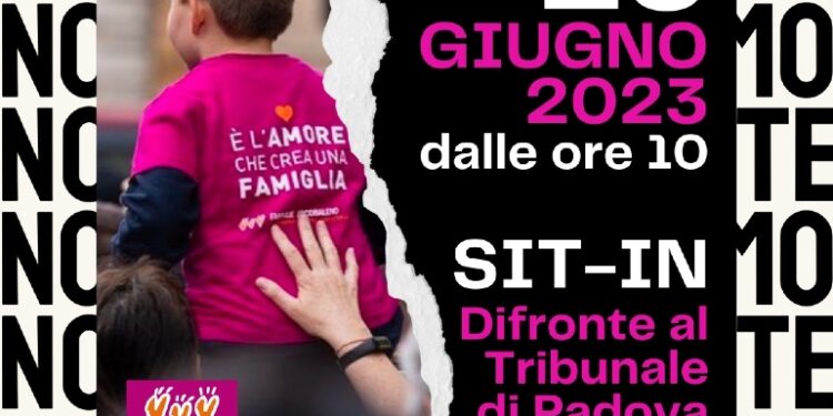 Promossa da madri arcobaleno davanti al Tribunale di Padova