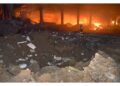Incendio nella città portuale sul Mar Nero