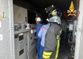 Incendio cabina elettrica Menaggio