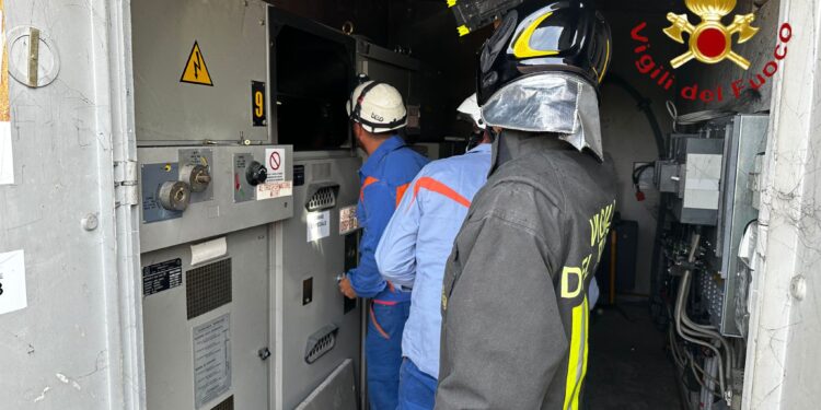 Incendio cabina elettrica Menaggio