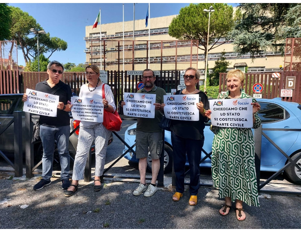 Attanasio: oggi udienza gup, sit-in fuori tribunale a Roma