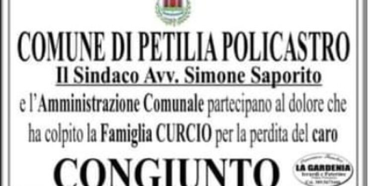 Occhiuto: 'iniziativa indecente'. Il sindaco di Petilia si scusa