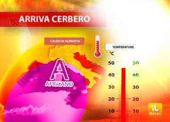 L'anticiclone africano avanza