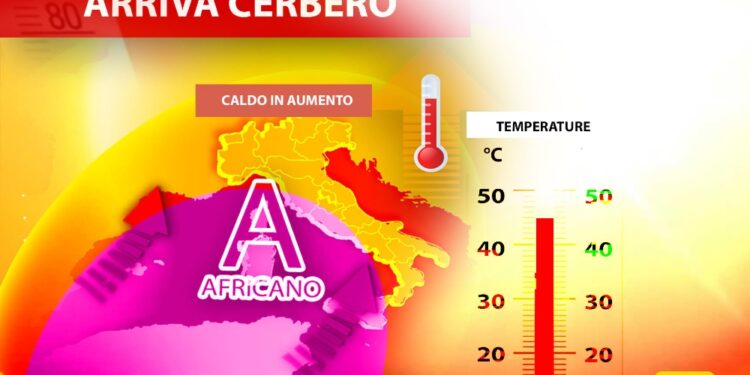 L'anticiclone africano avanza