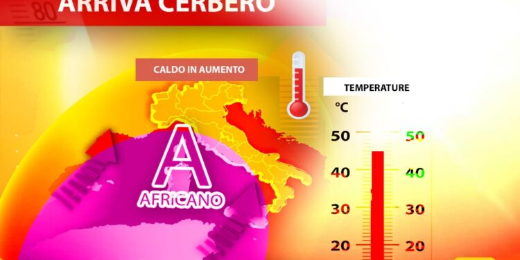 L'anticiclone africano avanza