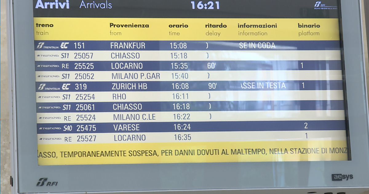 Maltempo in Lombardia: una vittima, ingenti danni e treni cancellati