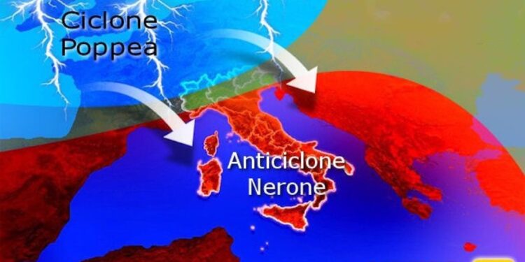 Un ciclone porterà forti temporali a partire dal Nord