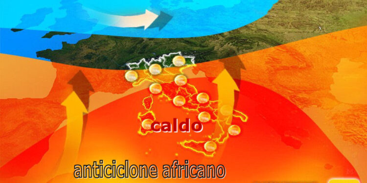 Temperature in rialzo grazie all'anticilone africano