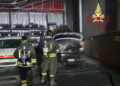 ambulanza in fiamme