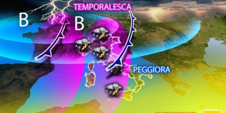 Entro il weekend termometri giù di 7-8 gradi e piogge battenti