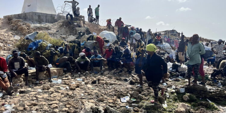 '500 persone nel centro della città