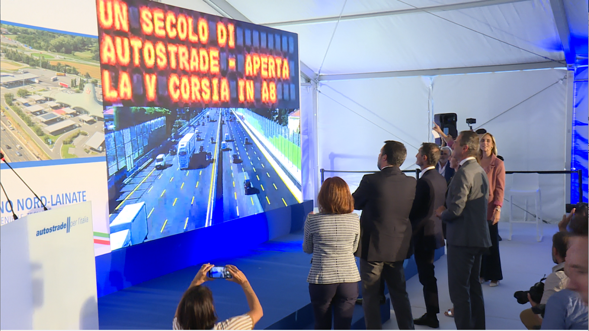 Inaugurata la quinta corsia dell’Autostrada A8, Como ancora sotto scacco per i cantieri sulla A9