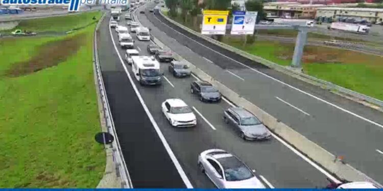 Traffico sull'autostrada A9