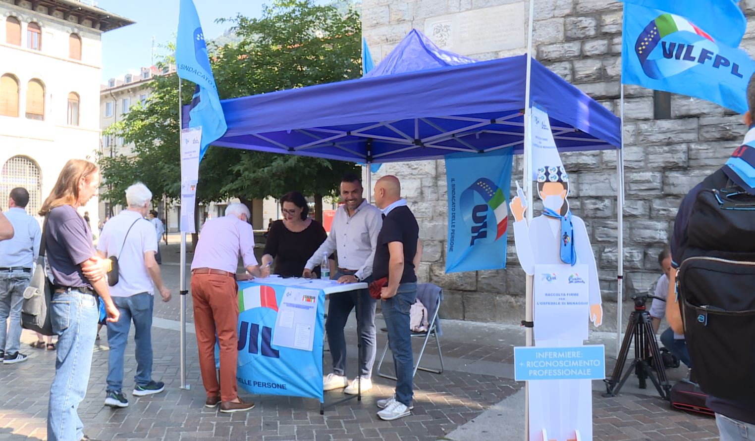 Rilancio dell’ospedale di Menaggio, già raccolte 10mila firme. Oggi la Uil del Lario in piazza a Como