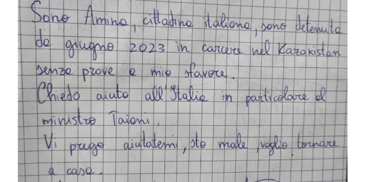 'Chiedo aiuto all'Italia e al ministro Tajani'