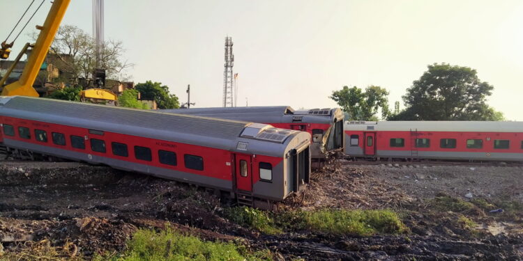 Il deragliamento è avvenuto nello stato dell'Andhra Pradesh