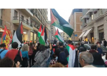 Corteo partito da piazza Giovanni XXIII nel pomeriggio