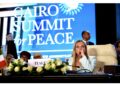 La premier al summit per la pace al Cairo